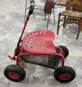 Rolling Metal Garden Cart