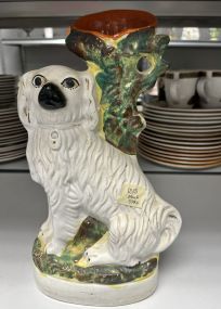 Mid Century Porcelain Staffordshire Dog