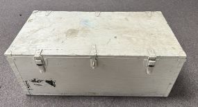 White Painted Storage Trunk
