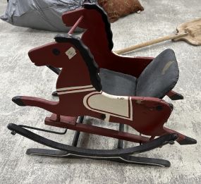 Colonial Style Child Horse Toy Rocker