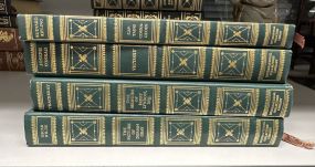 Four Gold Leather Bounds Books