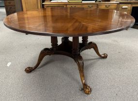 Antique Reproduction Round Traditional Ball n Claw Pedestal Table