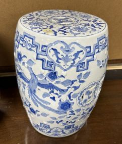 Chinese Blue and White Porcelain Garden Seat