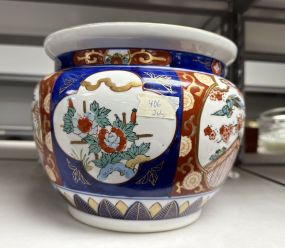 Gold Imari Hand Painted Planter