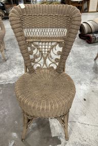 Victorian Reproduction Wicker Patio Chair