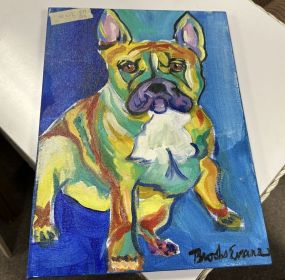 Brooks Evans Painting of Bulldog