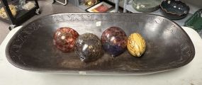 Large Wood Decorative Bowl