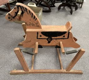 Antique Primitive Child's Horse Rocker