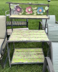 Metal Patio Planter Rack