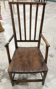 Vintage East Anglian Style Fruitwood Arm Chair