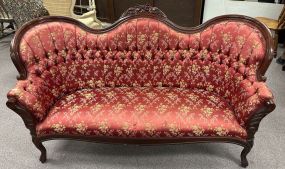 Vintage Victorian Mahogany Sofa