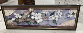 Large Becky L. Barnett 1964-2023-1994 Water Color of Flowers
