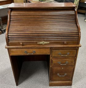 Late 20th Century Cherry S Roll Desk