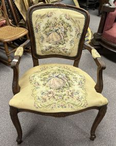 Antique Reproduction French Style Arm Chair