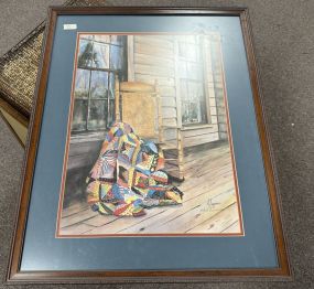 Blanche Sumrall Signed Print of Rocker