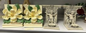 Two Pair of Resin Bookends