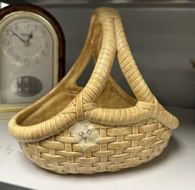 Peggy Tate Ceramic Woven Basket