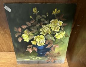 Signed Betty Hamilton Flower Still Life Painting