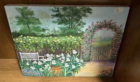 Betty Hamilton Flower Garden Painting