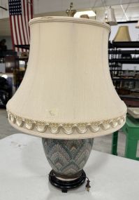Modern Chinese Porcelain Ginger Jar Lamp