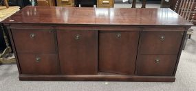 Large Cherry Office Credenza