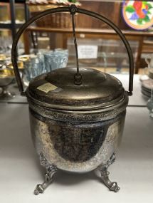 Silver on Copper Ice Bucket