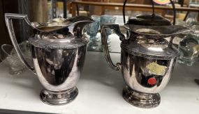 Rockford and Rogers Silver Plate Water Pitchers