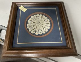 Framed Small Crochet Artwork