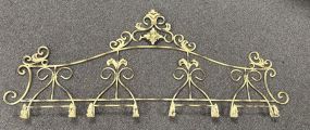 Distressed White Painted Plate Rack