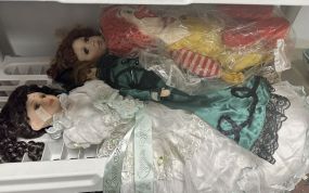 Group of Collectible Porcelain Dolls