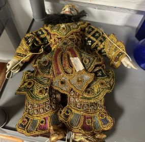 Vintage Puppet marionette, Burmese string puppet