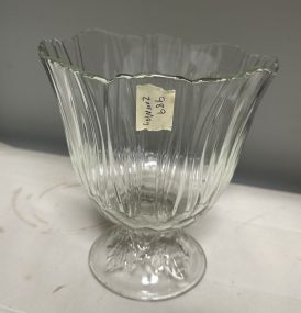 Pressed Glass Footed Compote
