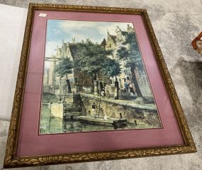 Framed Print of Venice Waterway