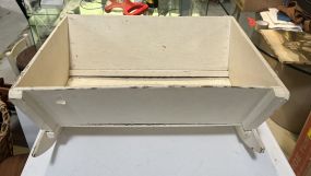 Vintage White Painted Doll/Baby Crib