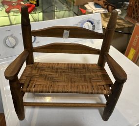 Small Doll Caned Chair