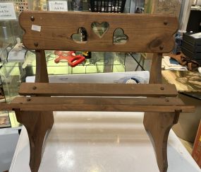 Heart Pine Doll/Child Bench