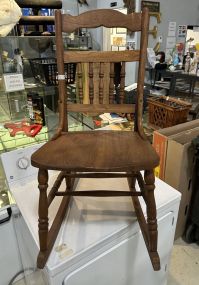 Vintage Oak Sewing Rocker