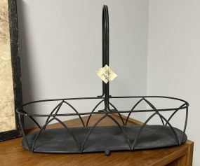 Metal Glass Cannister Holder