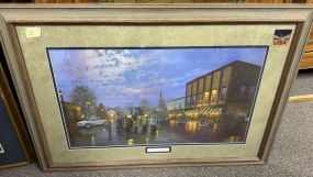 Numbered Town Square Print
