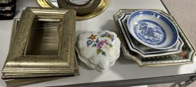 Picture Frames, Heart Trinket, and Plates