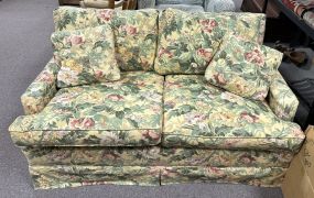Floral Upholstered Loveseat