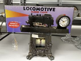 Locomotive Alarm Clock and Picture Frame