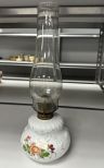 Vintage Milk Glass Oil Lamp