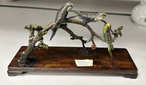 Metal Parrot Sculpture