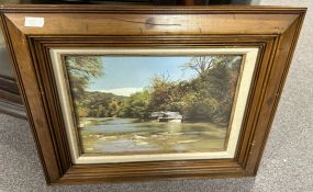 Dyke Framed River Print