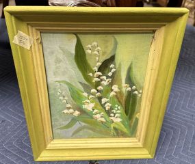 Signed Joyce Flower Painting