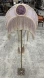 Vintage Elegant Twisted Brass Floor Lamp