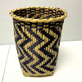 Choctaw Basket Hand Woven and Hand Cut Cane