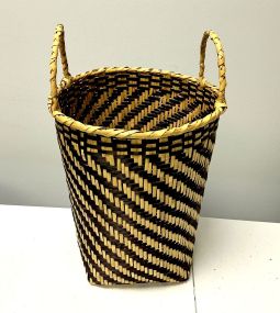 Choctaw Basket Hand Woven and Hand Cut Cane