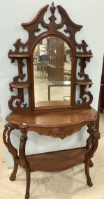 Antique Walnut Victorian Etagere 78